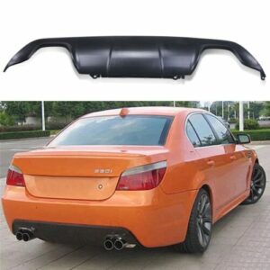 Quad Exhaust M Tech Sport Rear Bumper Diffuser Valance For BMW 5 Series E60 E61