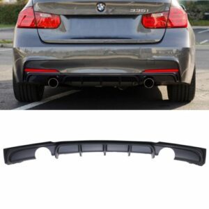 Twin Exit M Performance Sport Rear Bumper Diffuser For BMW 3 Series F30 F31 12+