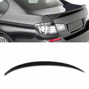 Gloss Black ABS Rear Boot M Sport Lip Spoiler Wing For BMW 5 Series F10 12-18