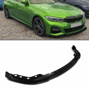 Gloss Black M Sport Performance Front Splitter Lip For BMW 3 Series G20 2020+