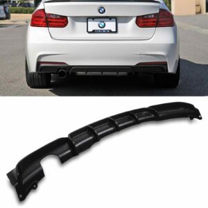 M Performance Look Rear Single Muffler Diffuser For BMW 3 Series Saloon F30 F31 2012-18