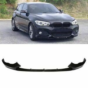 Gloss Black Front Lip Splitter For BMW 1 Series F20 F21 LCI 15-19