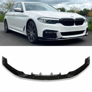 Gloss Black M Style Front Lip Splitter For BMW 5 Series G30 G31 17-20