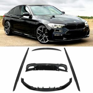 Gloss Black M Performance Style Aero Body kit For BMW 5 Series G30 18-20