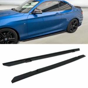 Gloss Black M Style Side Skirts For BMW 2 Series F22 F23 14-21