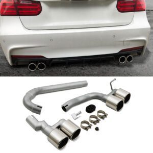 M3 Style Quad Exhaust Conversion For BMW B48 F30 3 Series 12-19