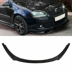 Front Lip Splitter Gloss Black For Volkswagen Golf GTI MK5 04-09