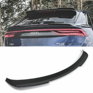 Rear Roof Lip Spoiler Gloss Black For Audi Q8 2018+