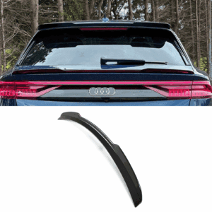 Rear Mid Lip Spoiler Gloss Black For Audi Q8 2018+