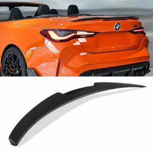 Gloss Black M4 Style Spoiler For BMW 4 Series Convertible G23 2021+