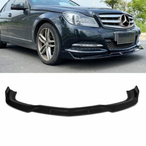 Front Lower Splitter Lip Gloss Black For Mercedes Benz C Class W204 07-14