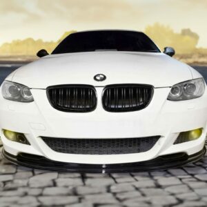 Gloss Black Front Kidney Grilles For BMW 3 Series E92 06-09