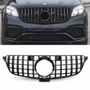 Gloss Black GTR Style Front Grille For Mercedes Benz GLE W166 16-19