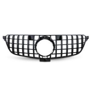 Gloss Black GTR Style Front Grille For Mercedes Benz GLE W166 16-19