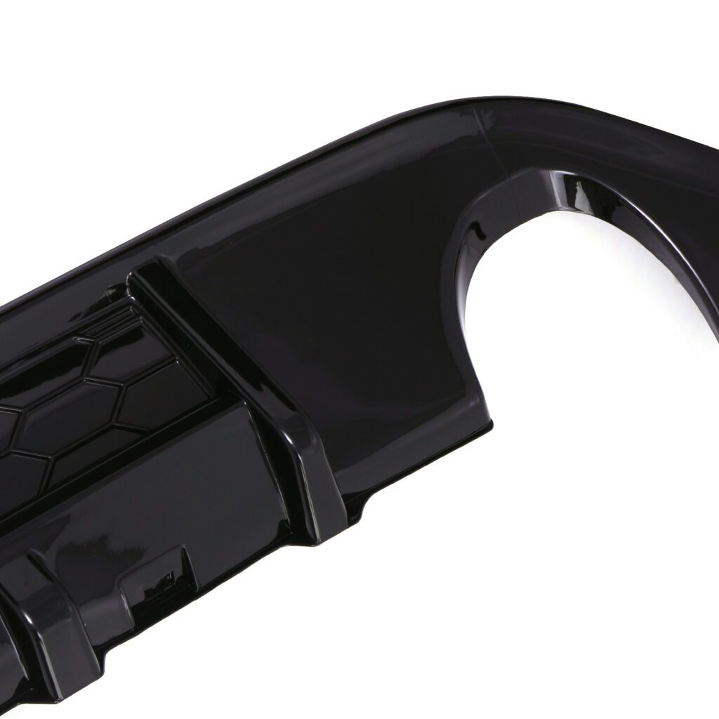 Double Rear Diffuser Gloss Black Rear Dual Exit Diffuser For VW Golf GTI MK7 12-16 – Premium ...