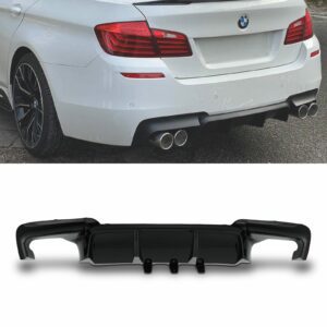 Gloss Black Rear Diffuser For BMW 5 Series F10 10-16