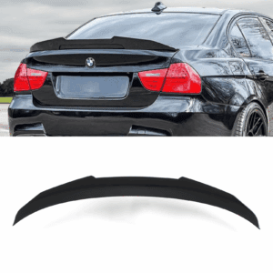 PSM Style Rear Lip Spoiler Gloss Black For BMW 3 Series E90 05-11