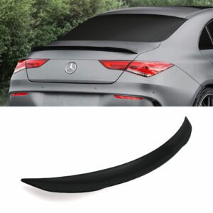 Gloss Black Rear Spoiler Lip For Mercedes Benz CLA C118 19-23