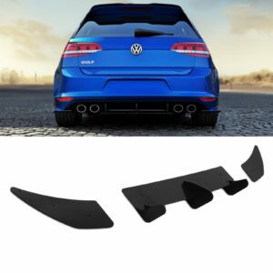 Rear Blade Diffuser Gloss Black For Volkswagen Golf R MK7 12-16