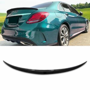 AMG Style Gloss Black Rear Spoiler Wing For Mercedes Benz C Class W205 2015-2018