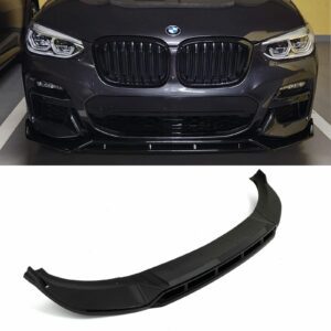 Front Splitter Lip Gloss Black For BMW X3 G01 LCI 2022-2024