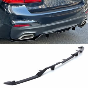 Gloss Black Rear Bumper Diffuser For BMW 5 Series Saloon G30 Pre-LCI 16-20