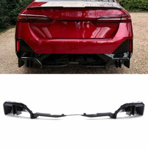 Gloss Black Rear Diffuser M Performance Style For BMW 5 Series G60 23+