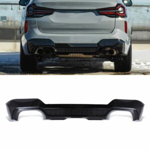 Gloss Black Rear Diffuser & Quad Tips For Mercedes A Class W176 A45 AMG 13-18