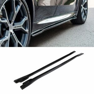 Gloss Black M Sport Style Side Skirts Lip Pair For BMW X5 G05 (Pre LCI) 2019-2022