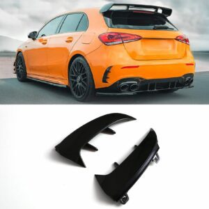 Gloss Black Rear Canards For Mercedes Benz A Class W177 2018+