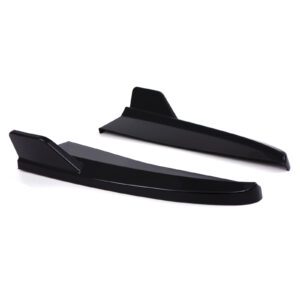 Gloss Black Rear Bumper Spats For Mercedes Benz C Class W205 15-21