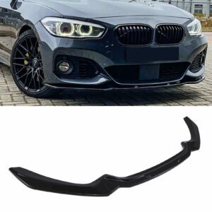Gloss Black Front Bumper Splitter For BMW 1 Series M Sport F20 F21 LCI 15-19