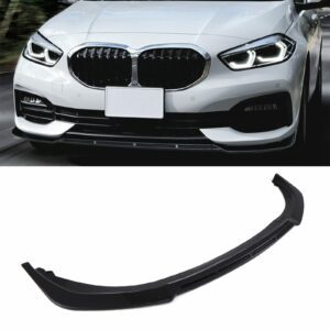 Gloss Black Front Bumper Splitter For BMW 1 Series F40 19-24 None M Sport