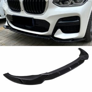 Gloss Black Front Bumper Splitter For BMW X3 G01 Pre-LCI 18-21