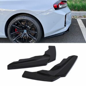 Gloss Black Rear Bumper Corner Spats For BMW 2 Series M2 G87 2023+
