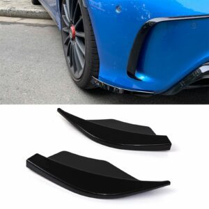 Gloss Black Rear Bumper Spats For Mercedes A Class W176 13-18