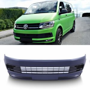 Primer Front Bumper Sportline Style with Grille Trim For VW Transporter T6 16-19
