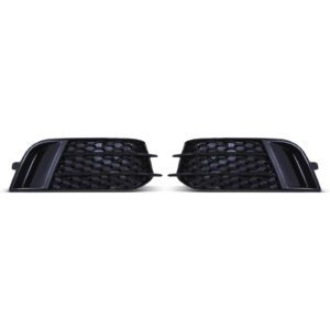 Gloss Black Front Fog Light Surround RS Style For Audi A1 8X 10-15