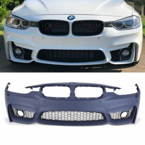 Primed Front Bumper M3 Style with Fog Lights For BMW 3 Series F30 12-18
