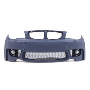Primed Front Bumper 1M Style with Fog Lights For BMW 1 Series E81 E82 E88 08-11