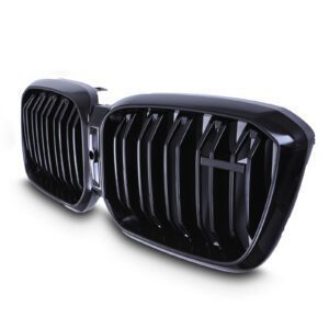 Gloss Black Front Kidney Grille X4M Style For BMW X4 G02 LCI 22+