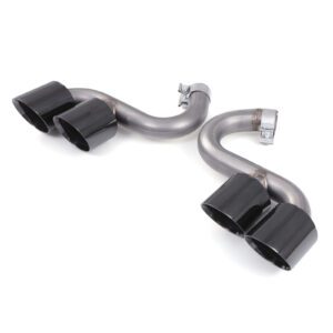 Gloss Black Rear Exhaust Tail Pipes M3 Style For BMW 3 Series G20 G21 G22 2019+