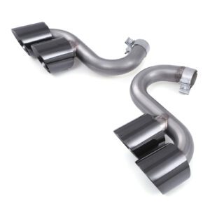 Gloss Black Rear Exhaust Tail Pipes M4 Style For BMW 4 Series G22 G23 G26 2020+