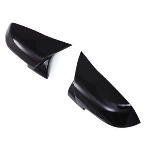 Gloss Black Side Mirror Covers M Style For 2 Series F22 F23 14-21