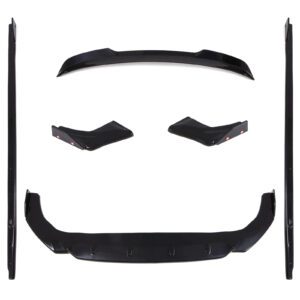 Gloss Black Aero Body Kit For VW Golf MK8 GTI 20+