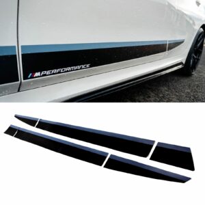 Black Side Door Stickers M Performance Style For BMW 3 Series G20/G21 2019+