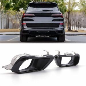 Gloss Black Exhaust Tips For BMW X5 G05 | X6 G06 | X7 G07 2018+