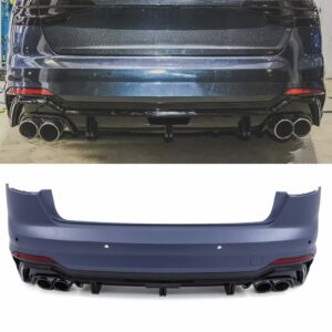 Rear Bumper RS4 ABT Style for Audi A4 B9 16-20