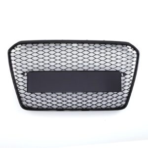 Black Front Badgeless Grille Honeycomb RS5 Style  for Audi A5 B8.5 8T 12-16