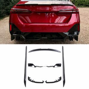 Gloss Black Aero Style Kit For BMW 5 Series G60 Saloon 24+